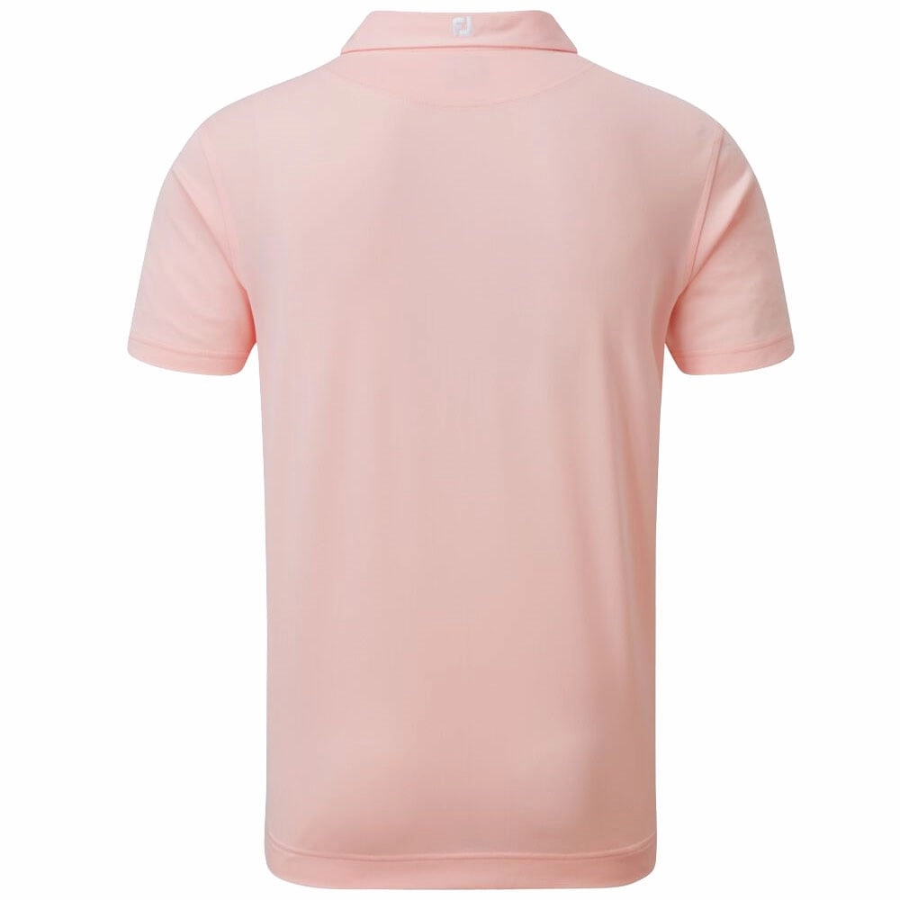 Outdoor Trend Look FootJoy Stretch Pique Solid Colour Polo Shirt - Quartz Pink