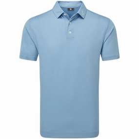 FootJoy Stretch Pique Solid Polo Shirt - Blue Jay Office Casual