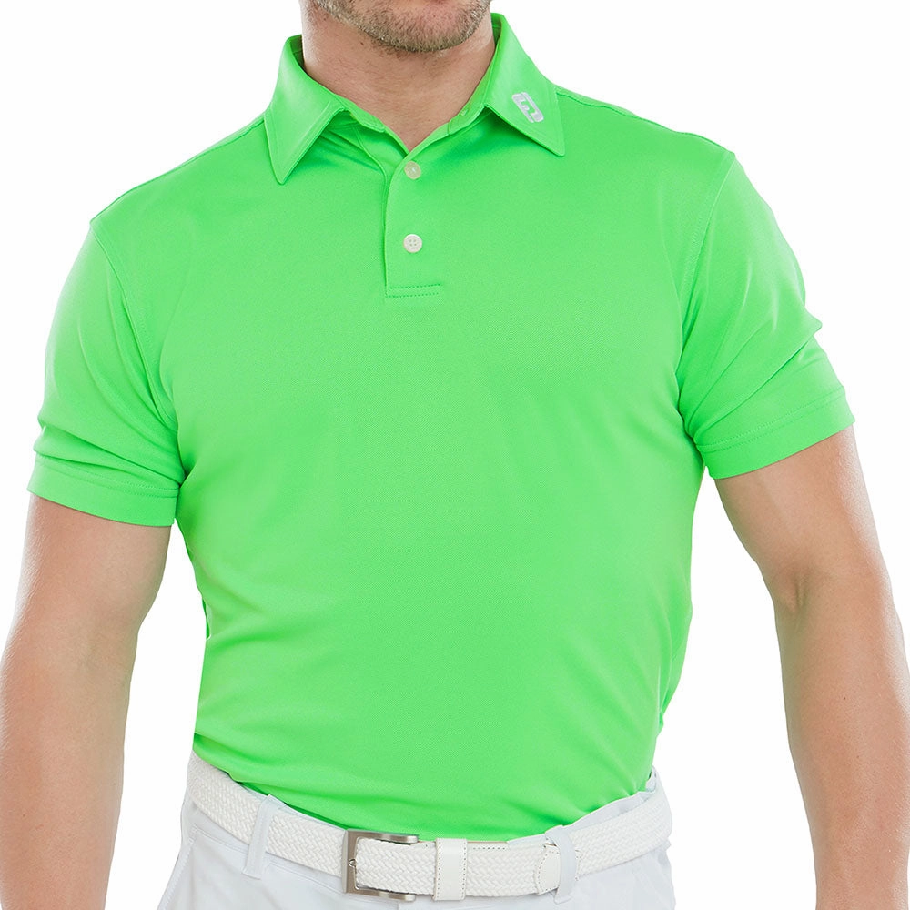 Daily Trend Casual Vibes FootJoy Stretch Pique Solid Polo Shirt - Green