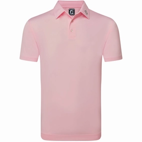 FootJoy Stretch Pique Solid Polo Shirt - Light Pink Chic Fit