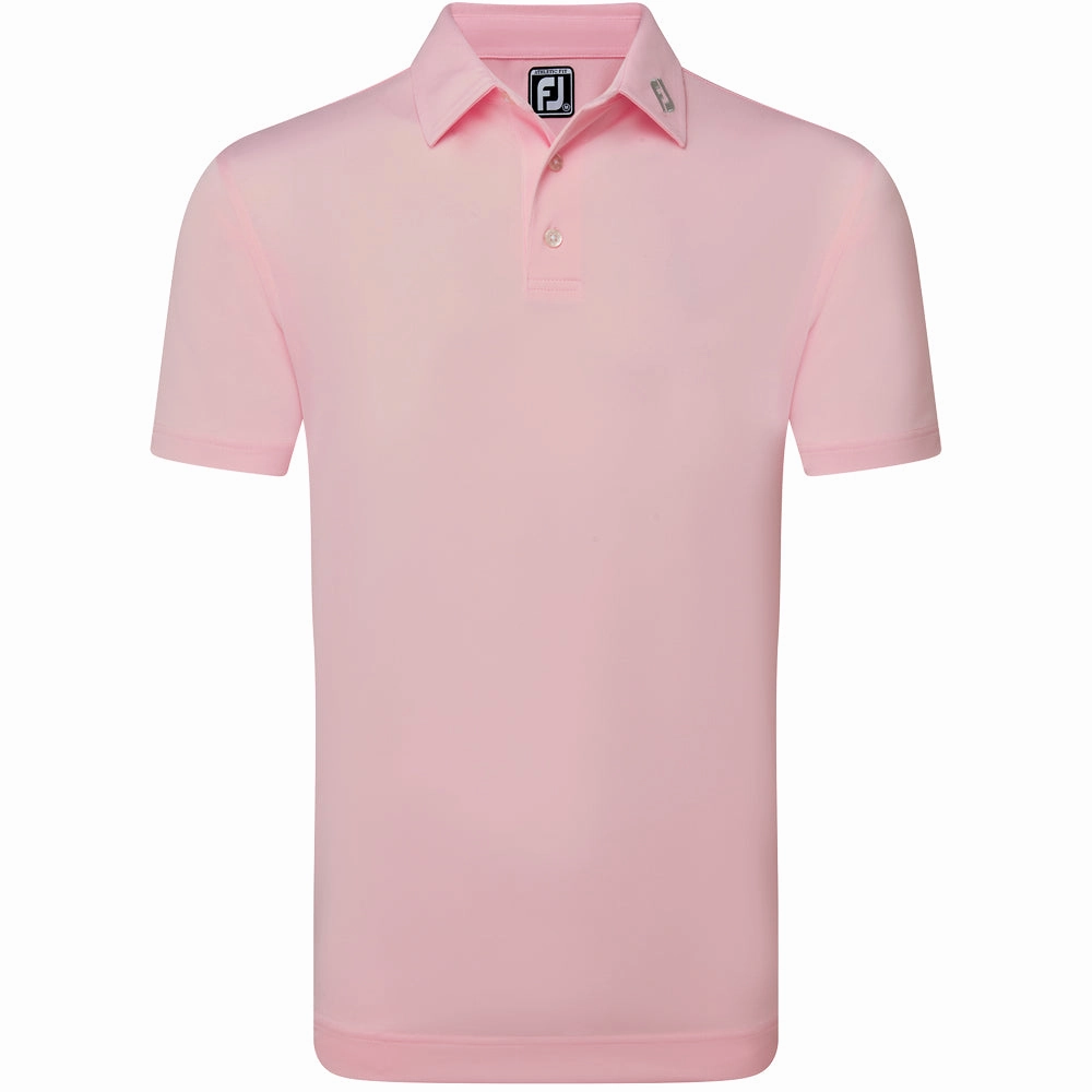 FootJoy Stretch Pique Solid Polo Shirt - Light Pink Chic Fit