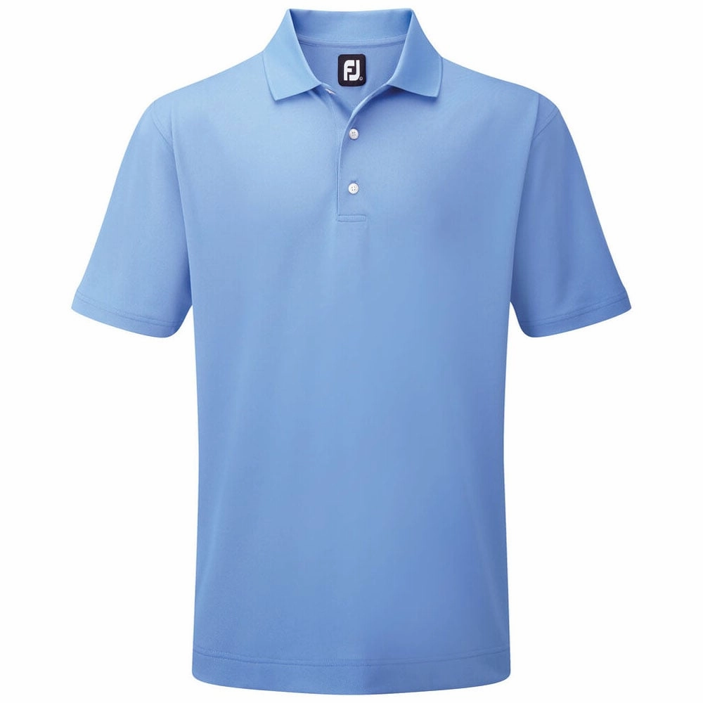 Chilly Wear Fresh Style Trend FootJoy Stretch Pique Solid Traditional Polo Shirt - Light Blue