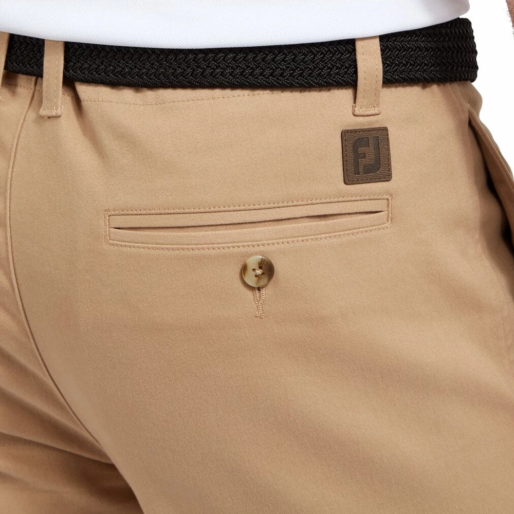 FootJoy Tapered Fit Chino Trousers - Tan Urban Ready Fitted Design