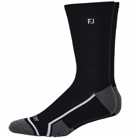 FootJoy Tech D.R.Y. Crew Socks - Black Mandible ankle strap sandals