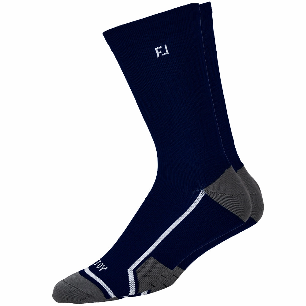 FootJoy Tech D.R.Y. Crew Socks - Navy Eco Friendly Straight Leg