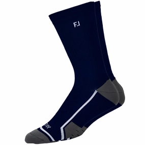 FootJoy Tech D.R.Y. Crew Socks - Navy Eco Friendly Straight Leg
