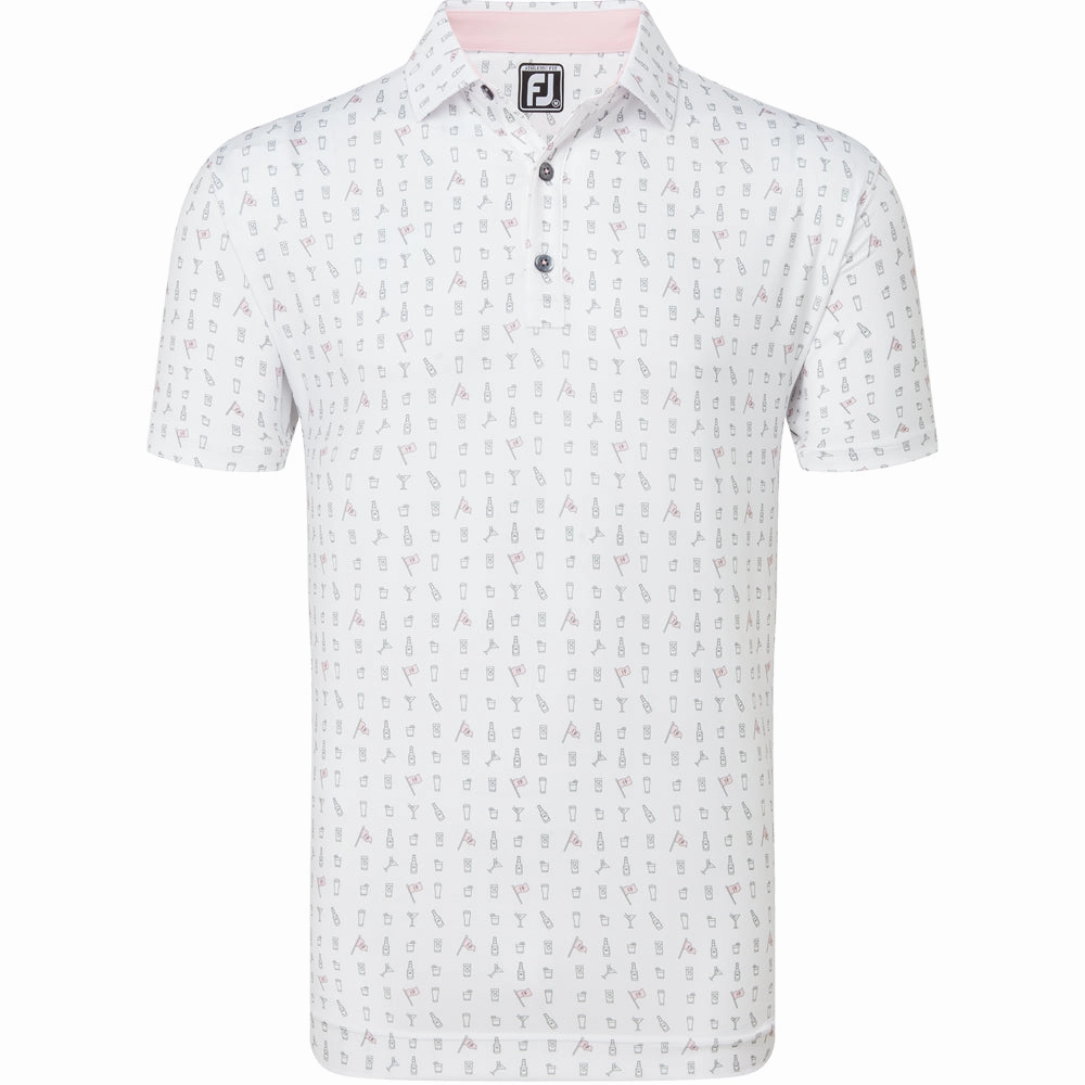 Zero Waste Production FootJoy The 19th Hole Lisle Polo Shirt - White