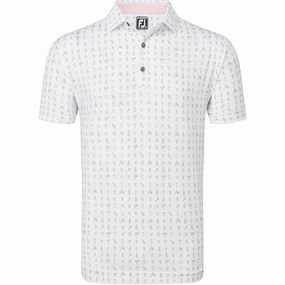 Zero Waste Production FootJoy The 19th Hole Lisle Polo Shirt - White