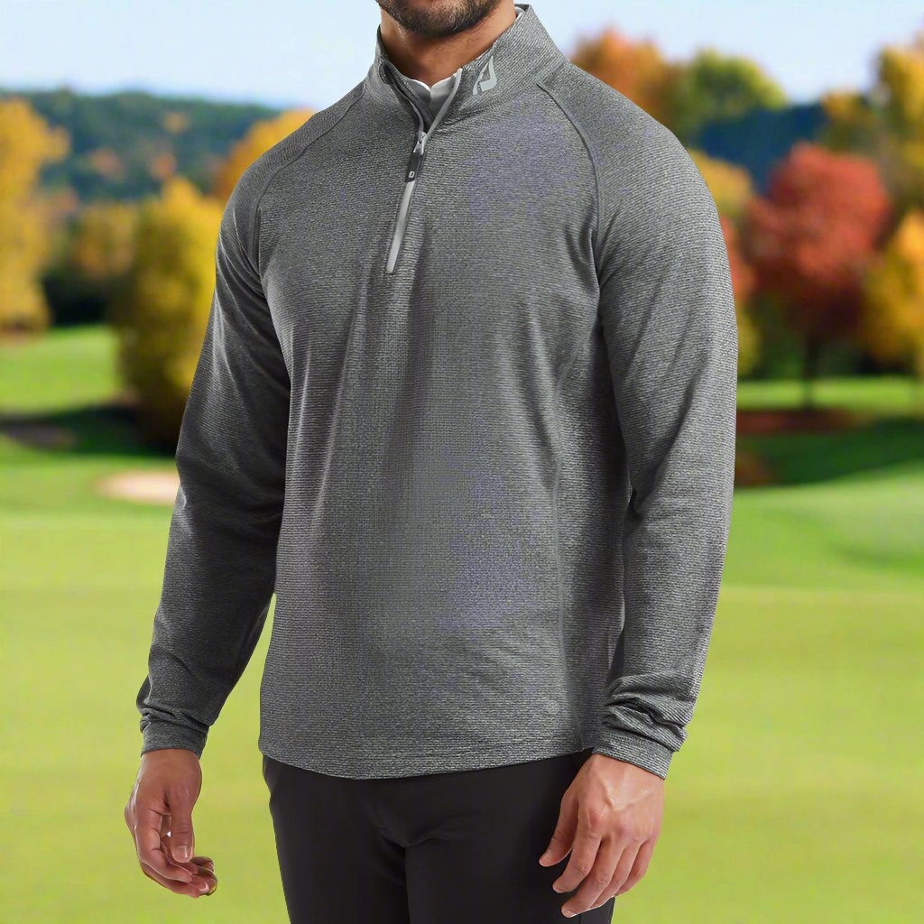 FootJoy ThermoSeries Brushed Back Midlayer - Black Everyday Style