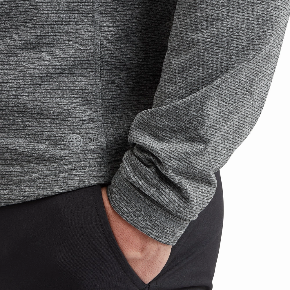 good for holidays loop accents FootJoy ThermoSeries Brushed Back Midlayer - Black