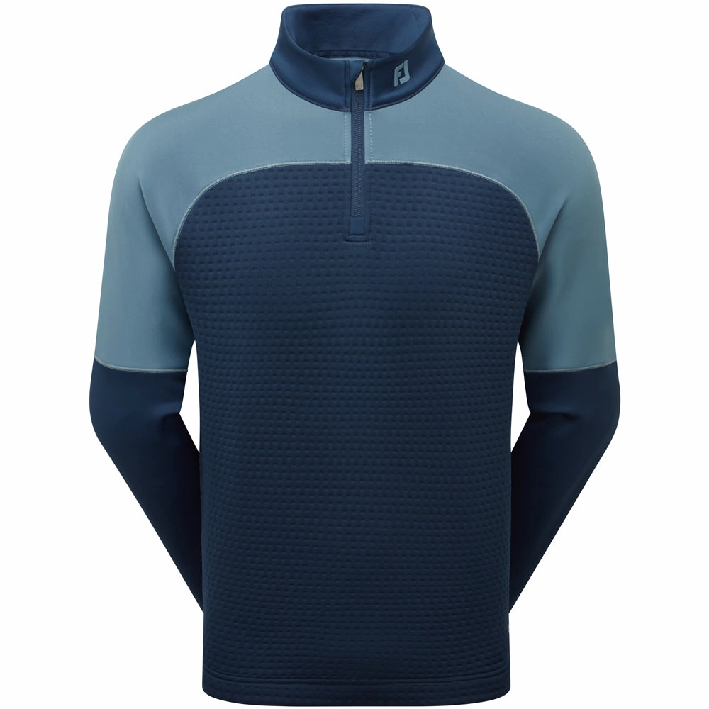 FootJoy ThermoSeries Jacquard Midlayer - Navy/Slate Versatile Style