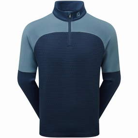 FootJoy ThermoSeries Jacquard Midlayer - Navy/Slate Versatile Style