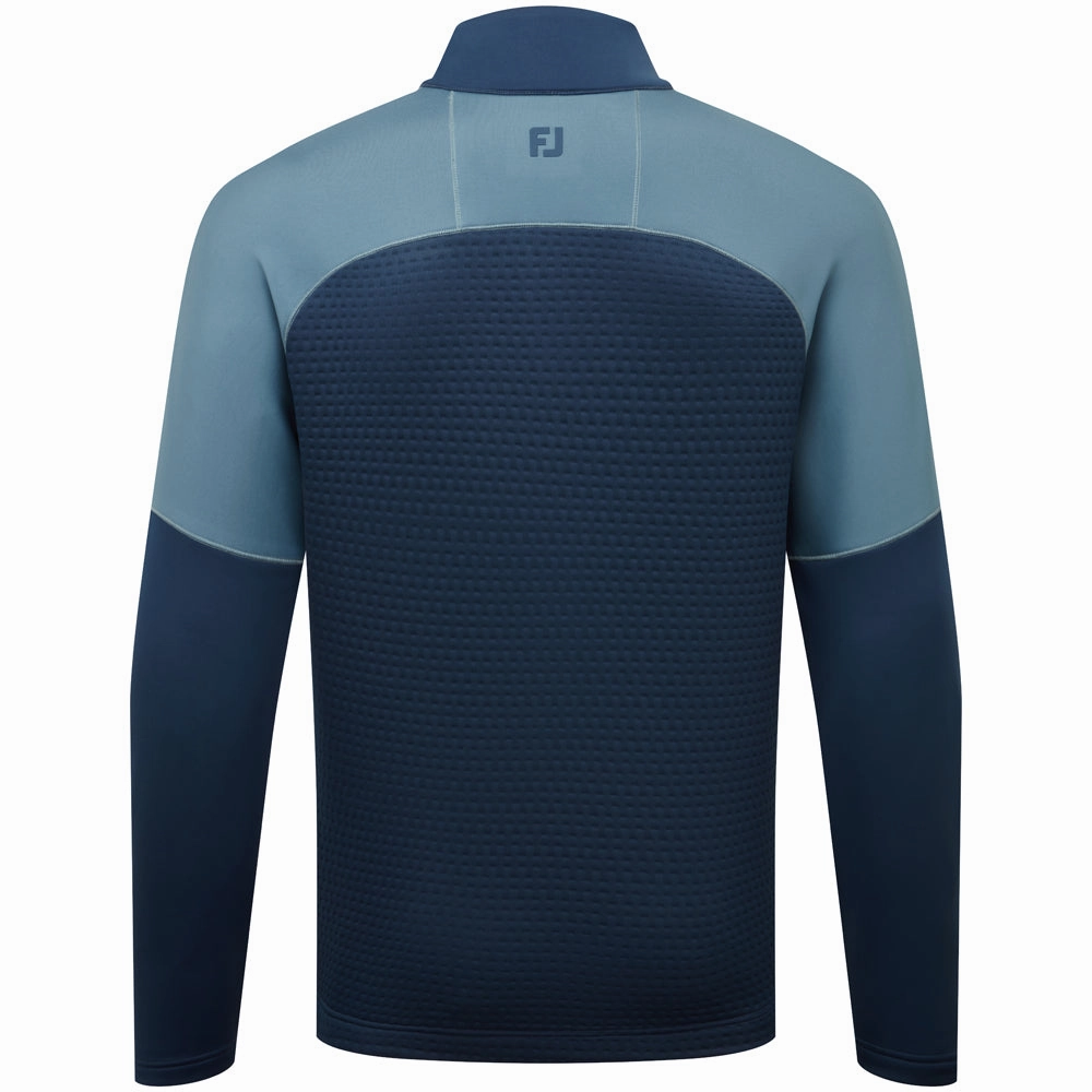 Relaxed Hoodie Cozy Essentials FootJoy ThermoSeries Jacquard Midlayer - Navy/Slate