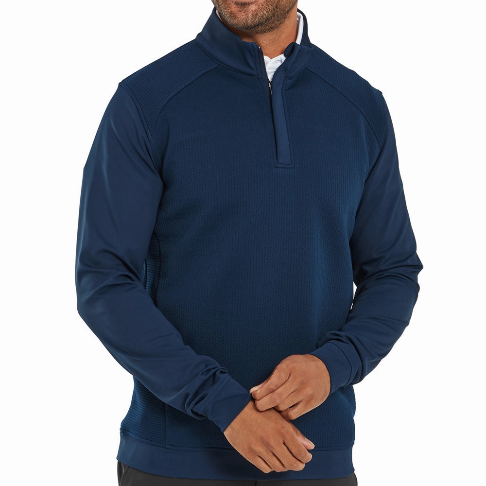 suitable for casual events FootJoy Thermoseries Ottoman Midlayer - Navy