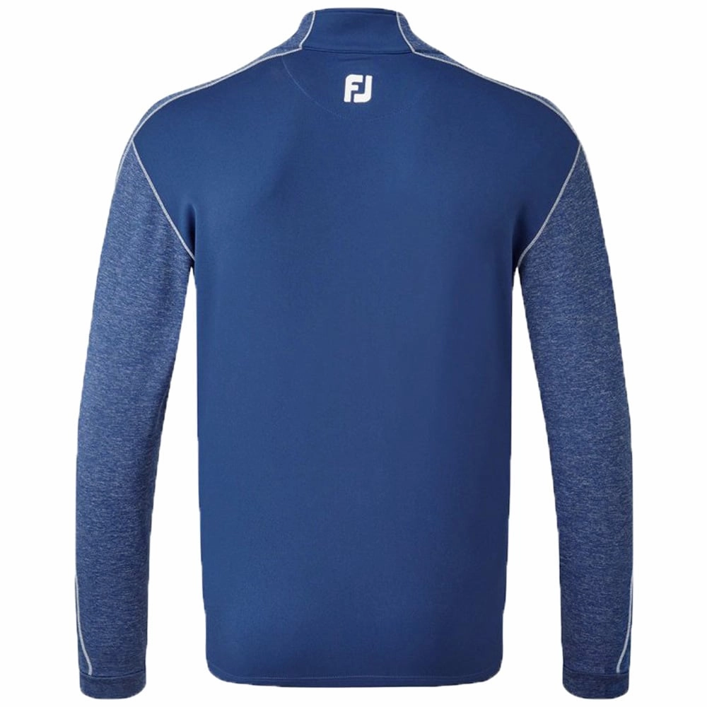 FootJoy Tonal Heather Chill-Out Pullover - Blue Cozy All Day