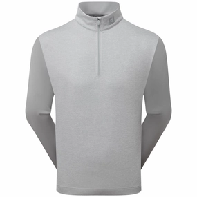 school wear FootJoy Tonal Heather Chill-Out Pullover - Grey