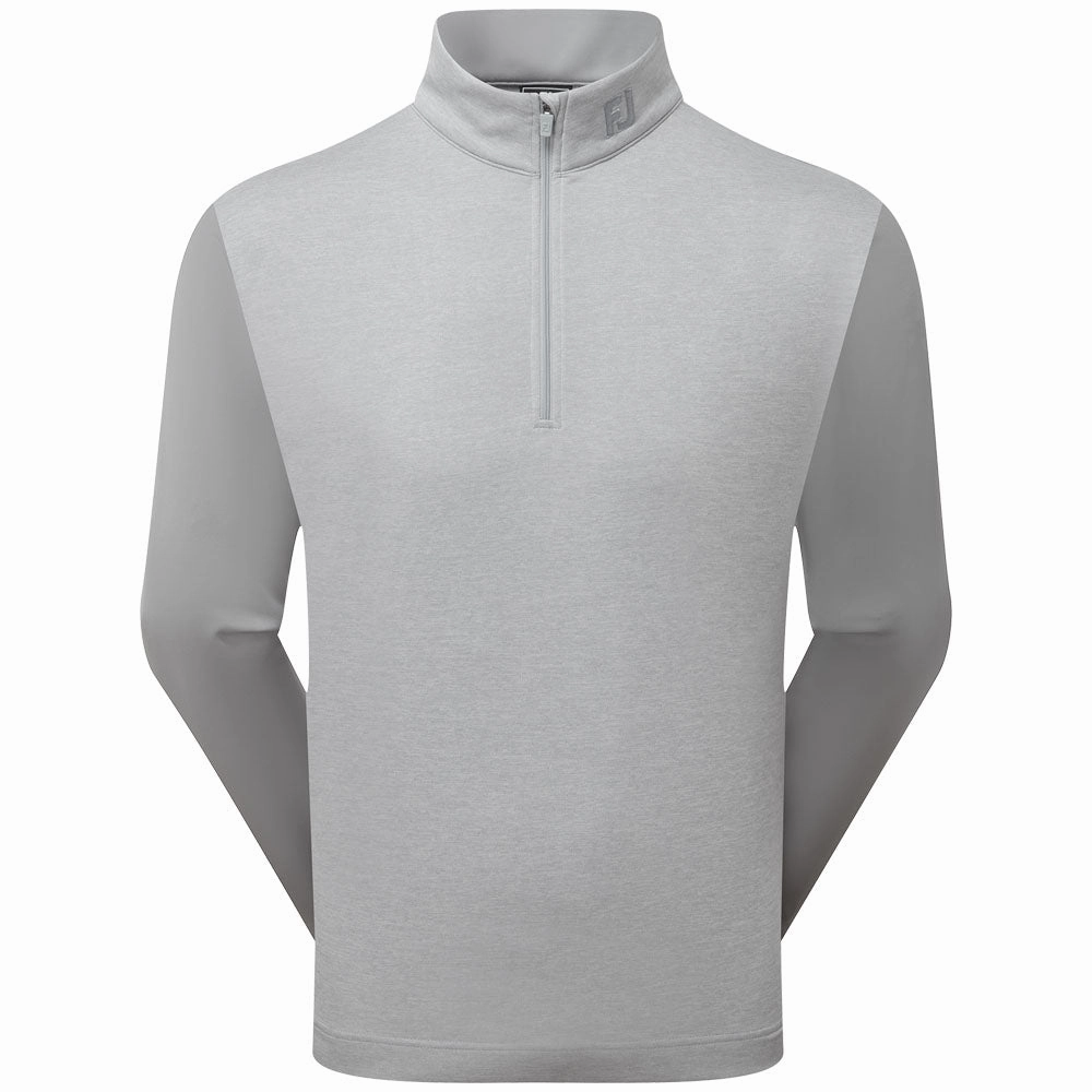 school wear FootJoy Tonal Heather Chill-Out Pullover - Grey