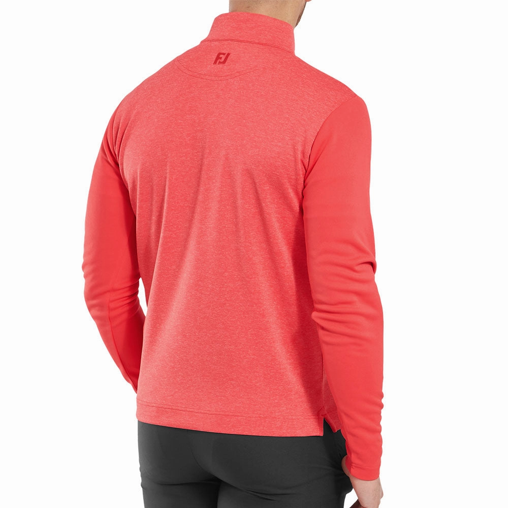 product brand loyalty FootJoy Tonal Heather Chill-Out Pullover - Hibiscus