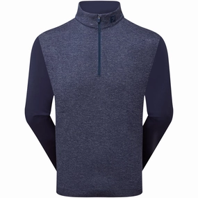 Fashion Piece FootJoy Tonal Heather Chill-Out Pullover - Navy
