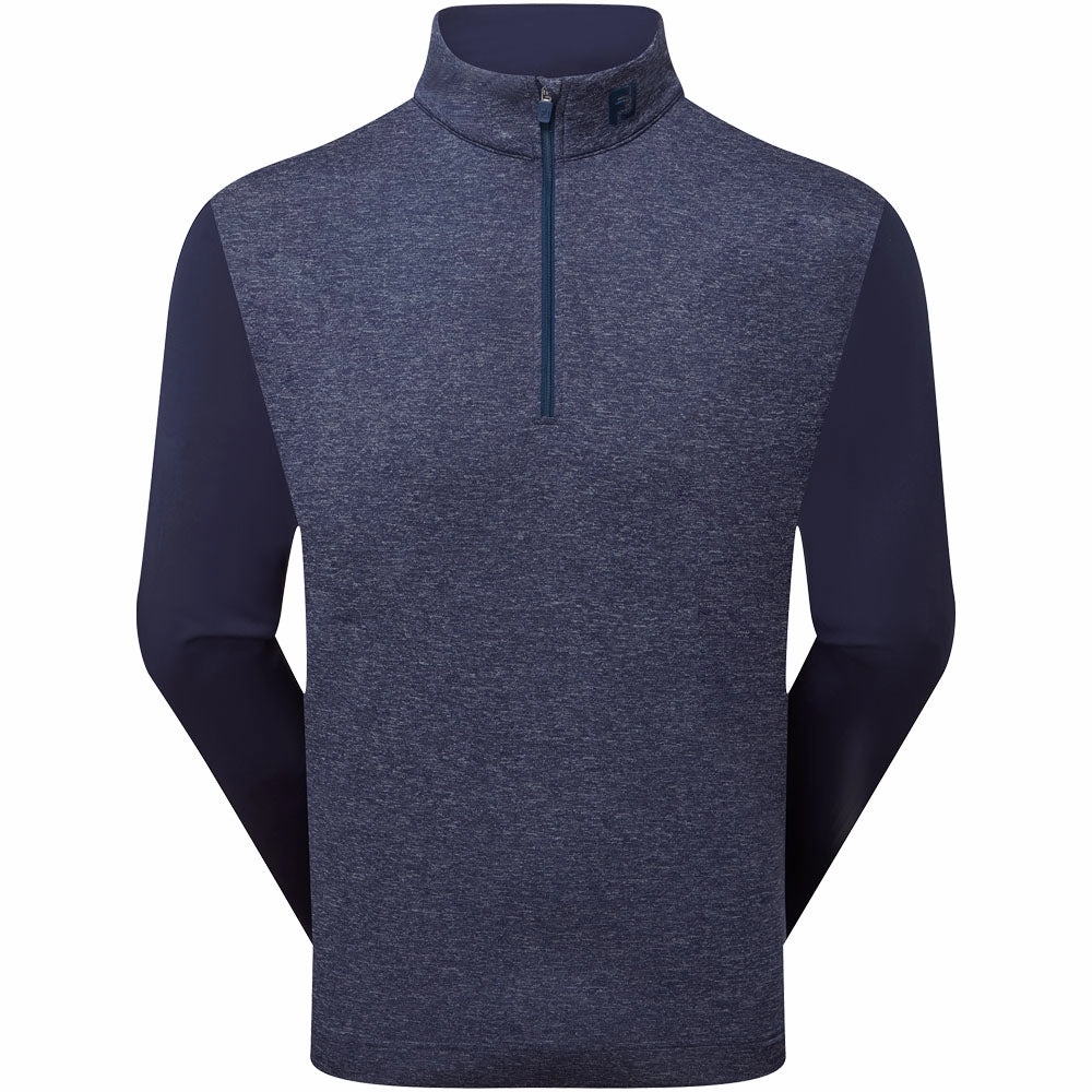 Fashion Piece FootJoy Tonal Heather Chill-Out Pullover - Navy