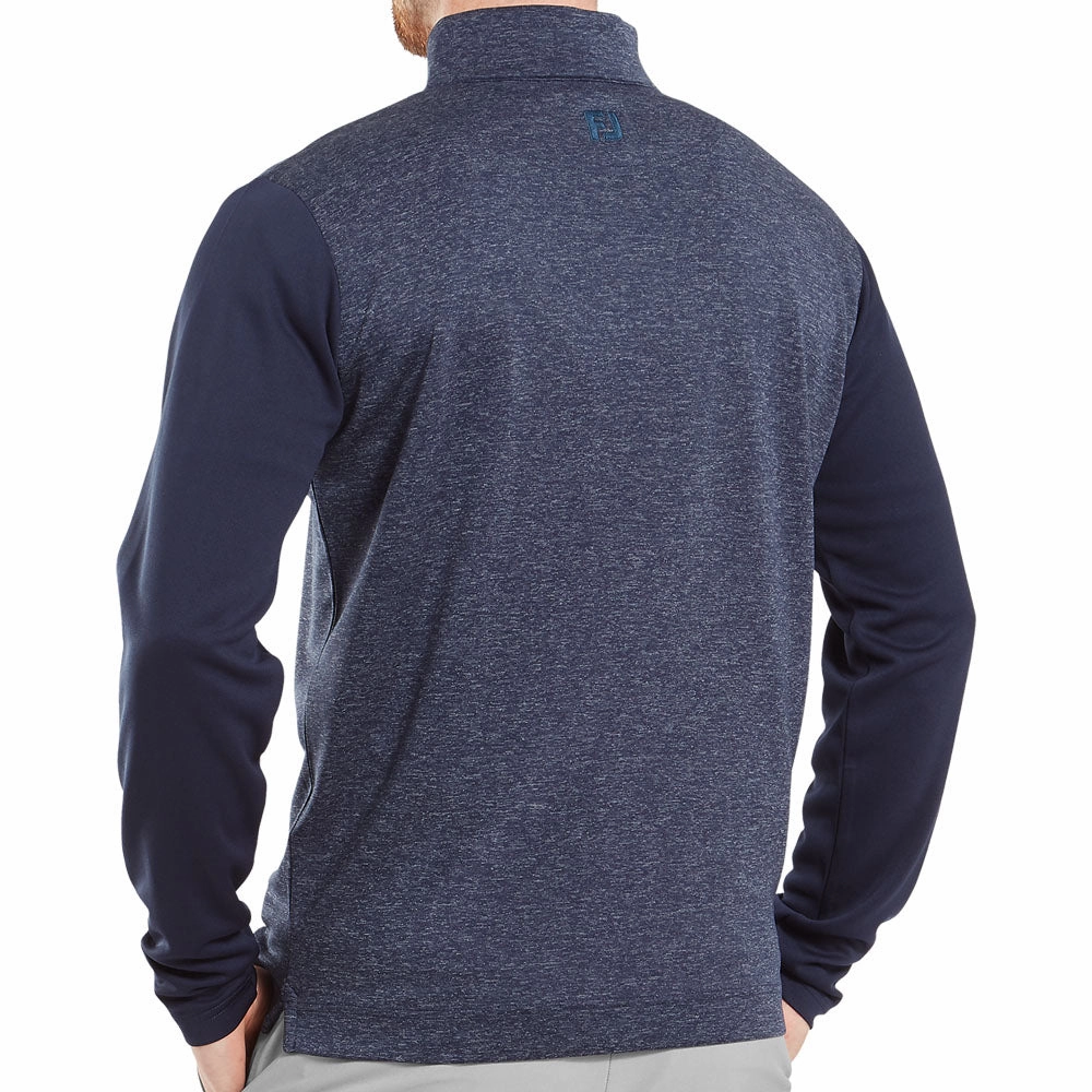 Comfy Outfit FootJoy Tonal Heather Chill-Out Pullover - Navy