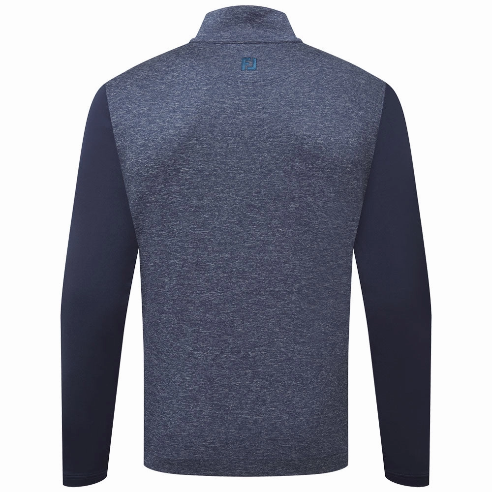 Minimal Comfort Weekend Wear FootJoy Tonal Heather Chill-Out Pullover - Navy