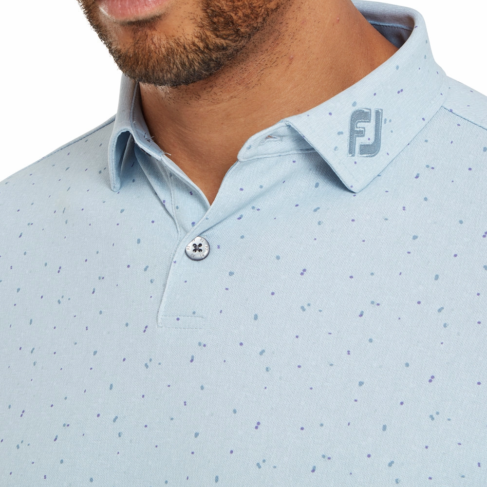 Thermal Regulating Layer QuickDryTechnology FootJoy Tweed Texture Pique Polo Shirt - Mist