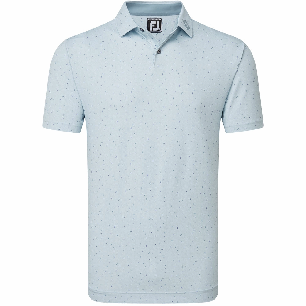 Sustainable Production Process MoistureWicking FootJoy Tweed Texture Pique Polo Shirt - Mist