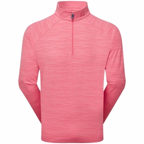 product satin lining luxury Urban Layer FootJoy Wave Jacquard Chill-Out Pullover - Pink Lemonade