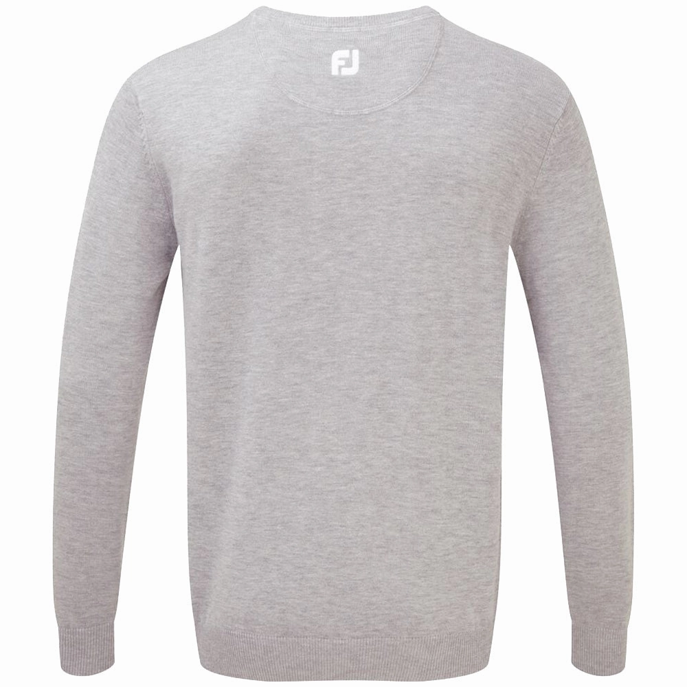 waterproof FootJoy Wool Blend V-Neck Pullover - Heather Grey