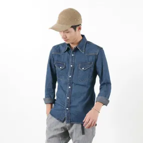 REMI RELIEF / Denim Western Shirt Effortless Comfort Relaxed Vibe