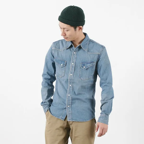 REMI RELIEF / Denim Western Shirt Winter Essentials Year-Round Favorite