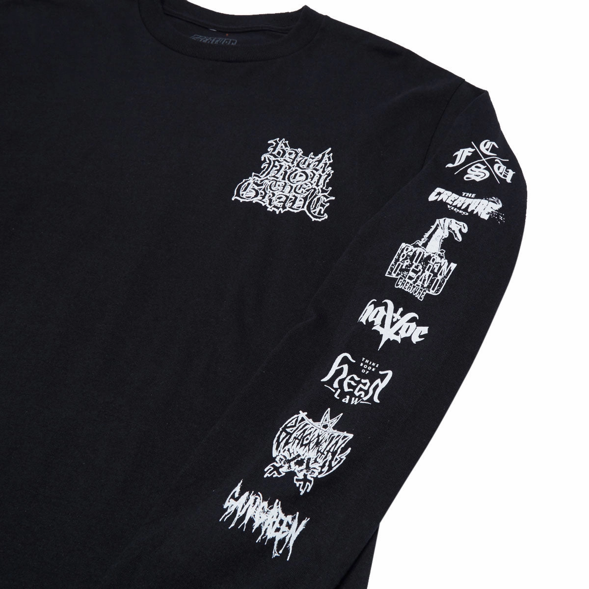 Easy Care Fabric Creature Resurrection XX Long Sleeve T-Shirt - Black