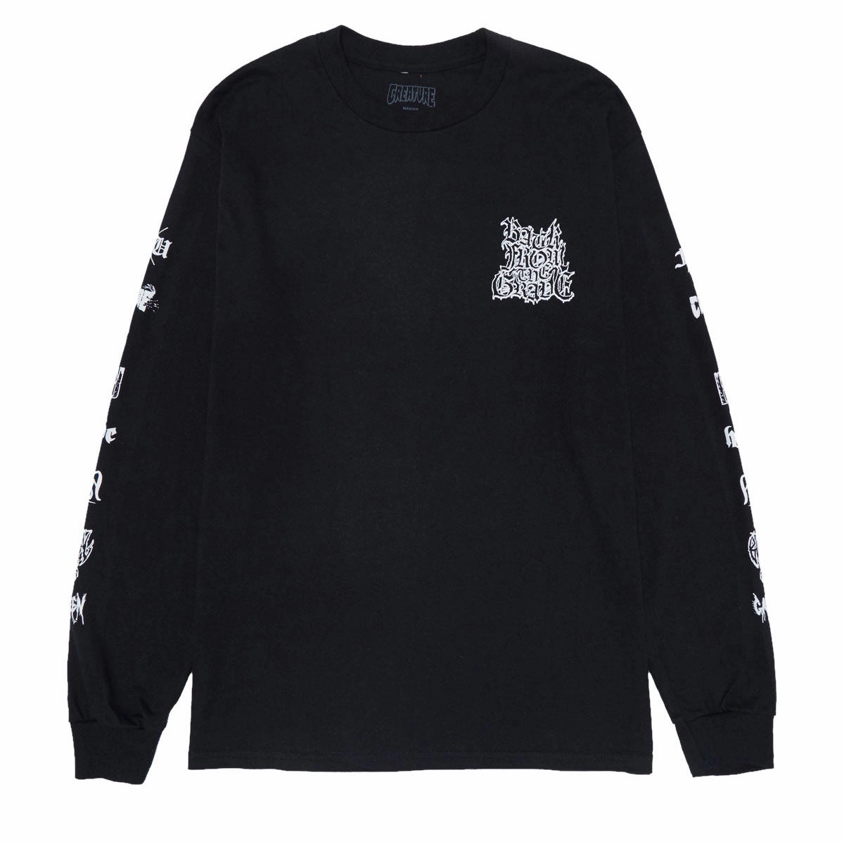 Creature Resurrection XX Long Sleeve T-Shirt - Black Casual Outfit Picnic