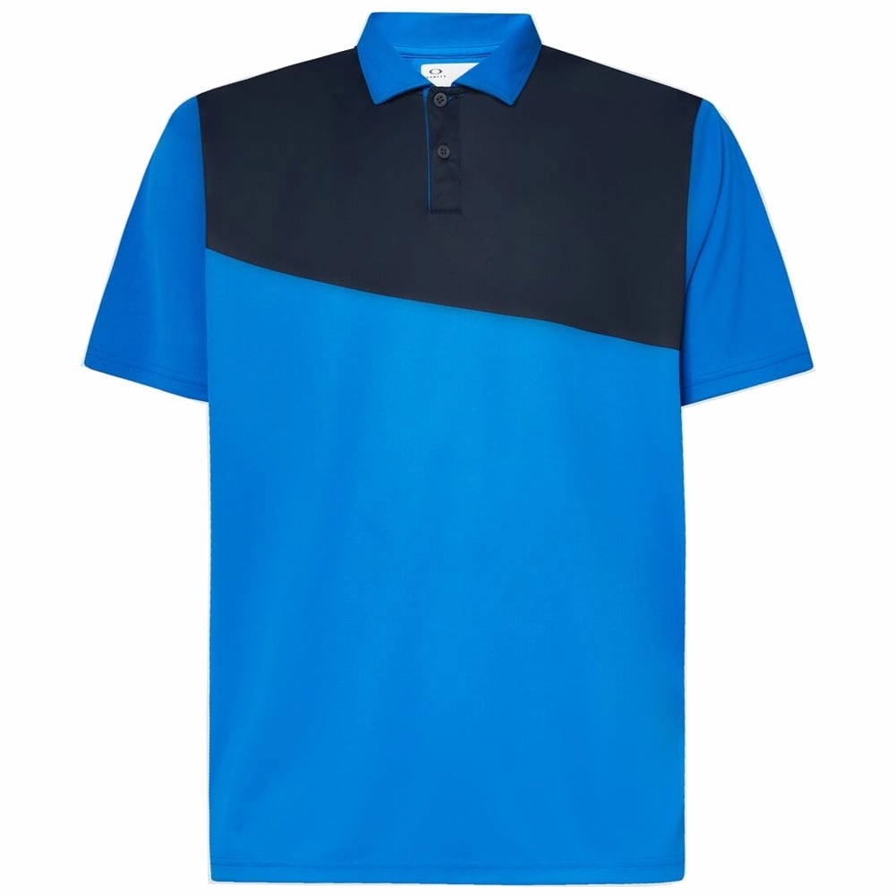 Oakley Divisional Colour Block Polo Shirt - Ozone Relaxed Torso Fit