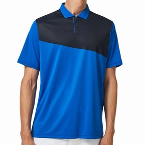 Classic Comfort Style Unisex Core Oakley Divisional Colour Block Polo Shirt - Ozone
