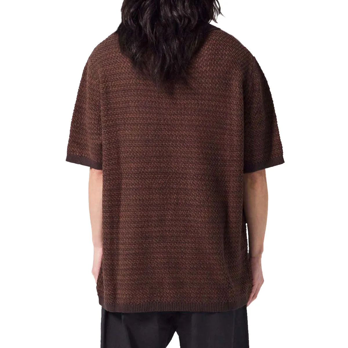 Vibrant Hue Former AG Open Collar Polo Shirt - Copper