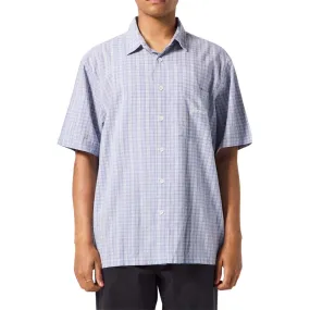 Odor Resistant Current Style Former Manners Check Shirt - Blue