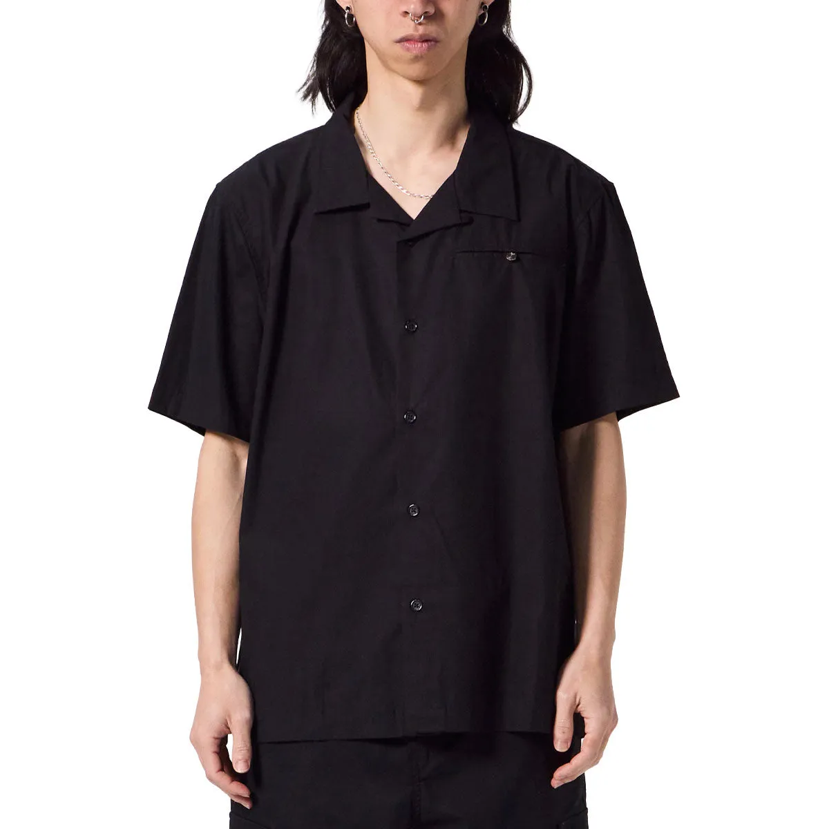 Unstructured Shoulder Former Rose Marilyn Shirt - Black