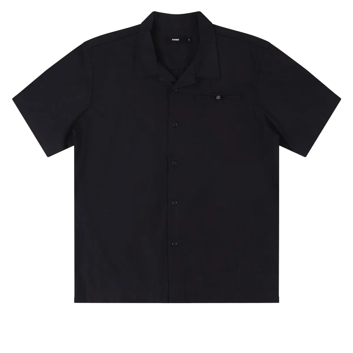 Pocket Detail Former Rose Marilyn Shirt - Black