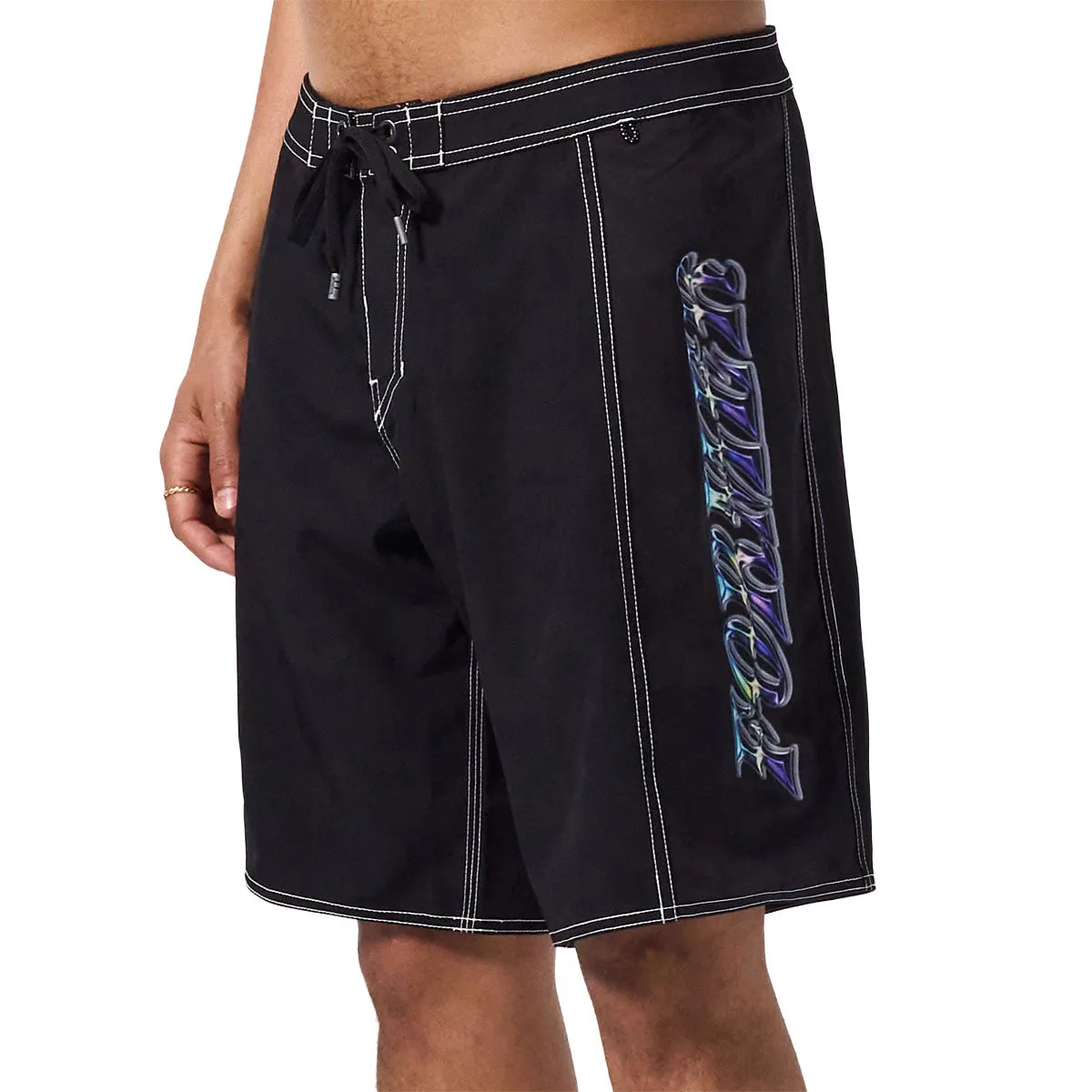 Former System Foil 19 Boardshorts - Black Reflective details Adventure Ready