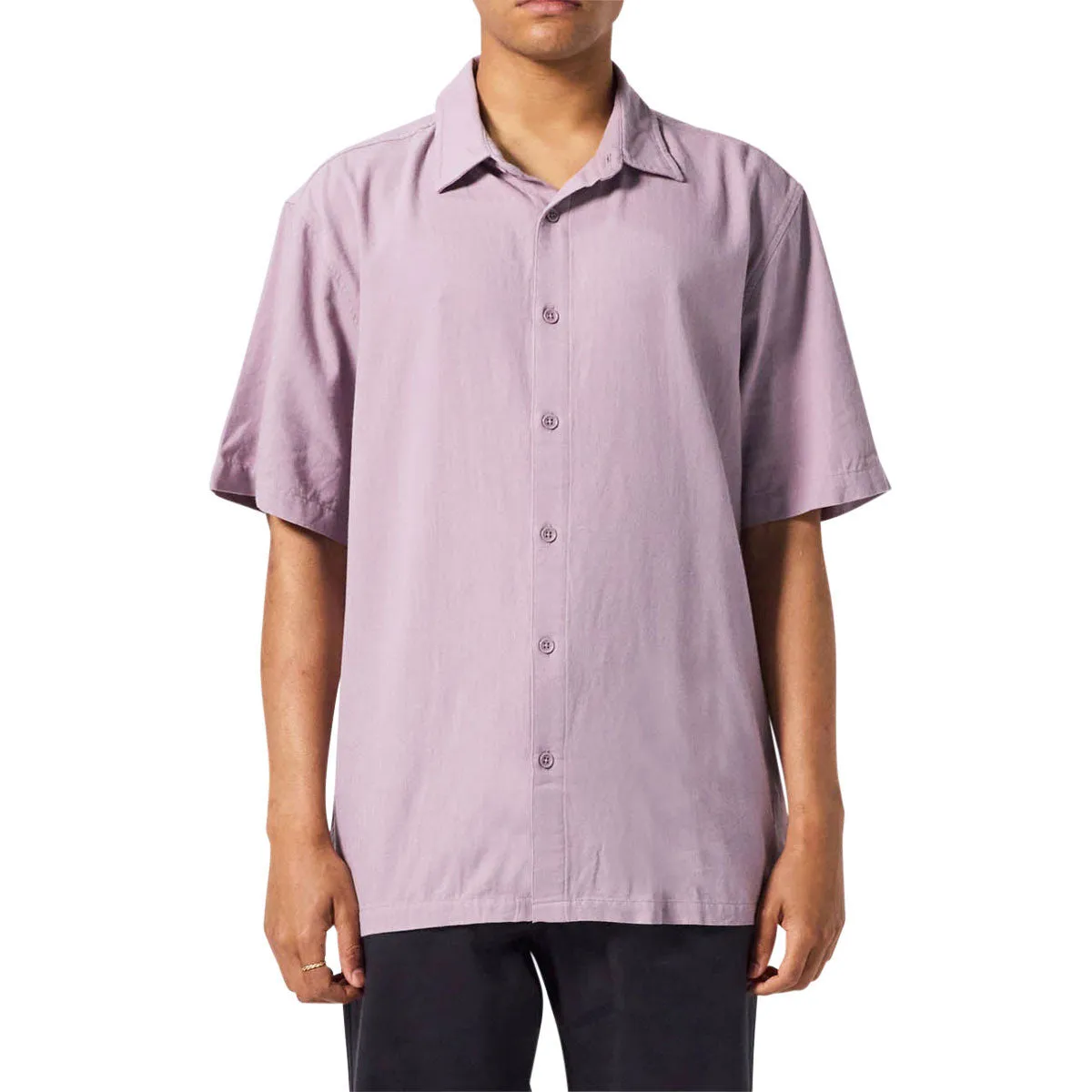 Former Vivian Herringbone Shirt - Mauve Tailored Fit