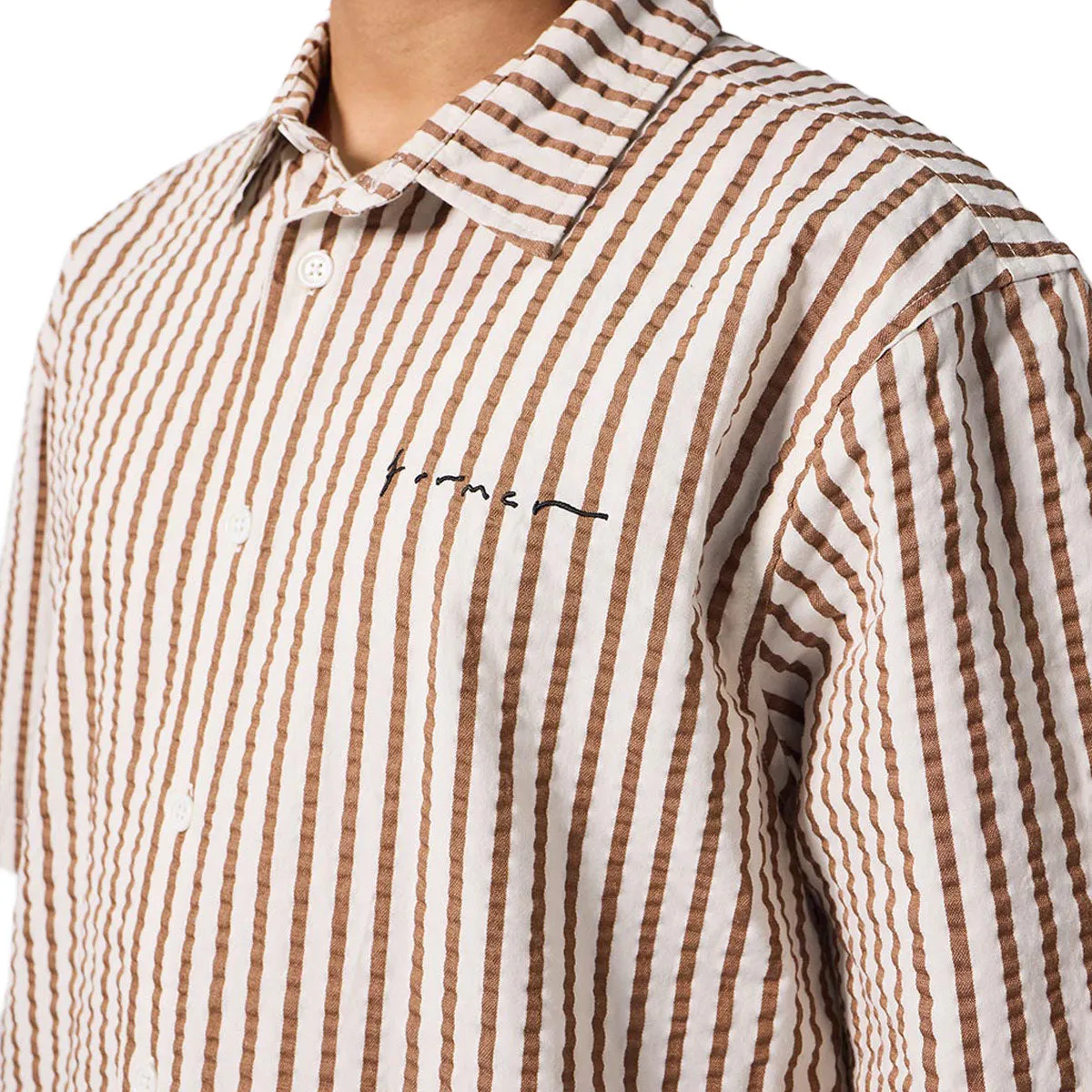 Former Vivian Seersucker Shirt - Copper Pastel Shade