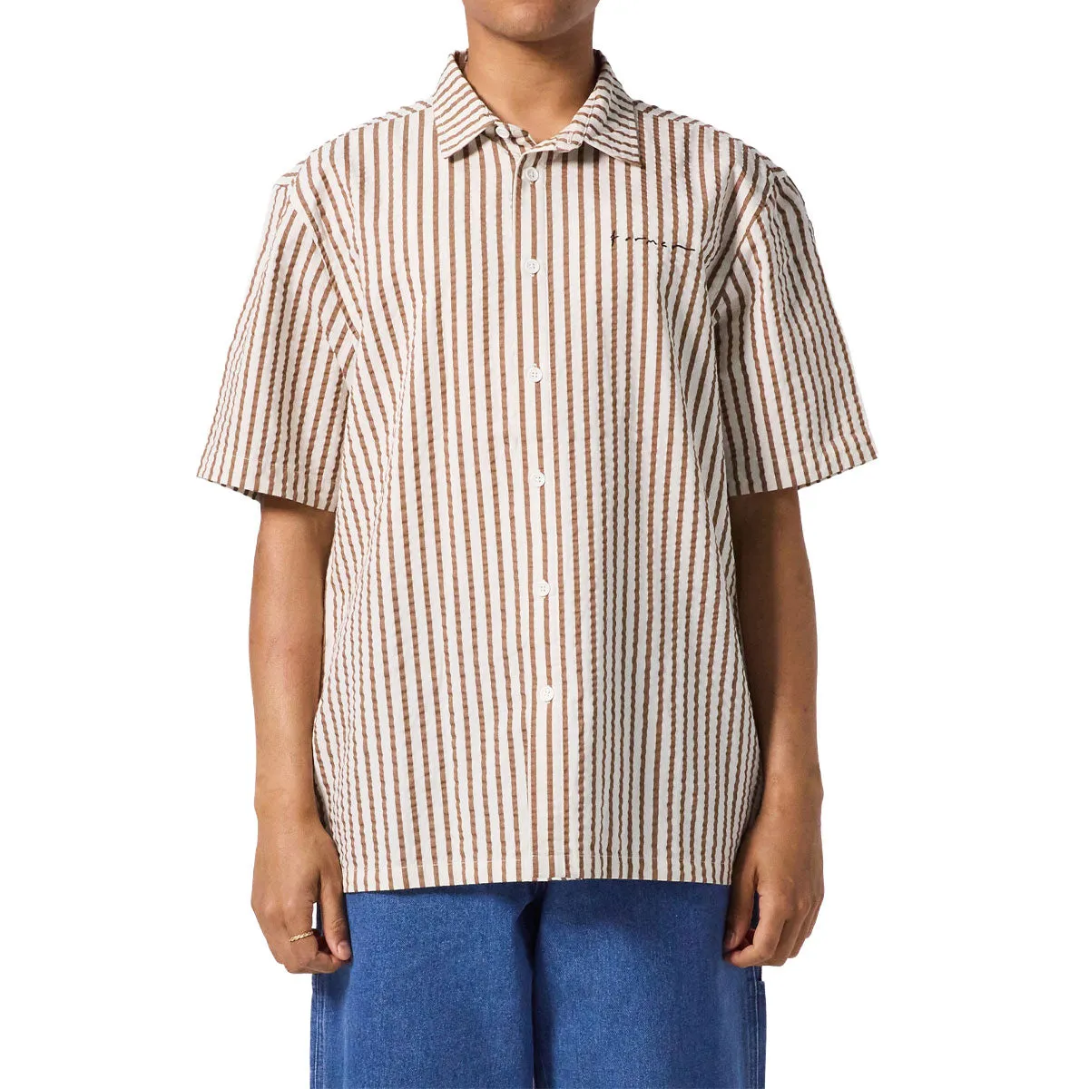 Former Vivian Seersucker Shirt - Copper Anti Odor Treatment
