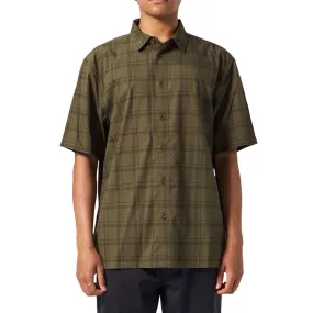 Former Windowpane Shirt - Olive Classic Look