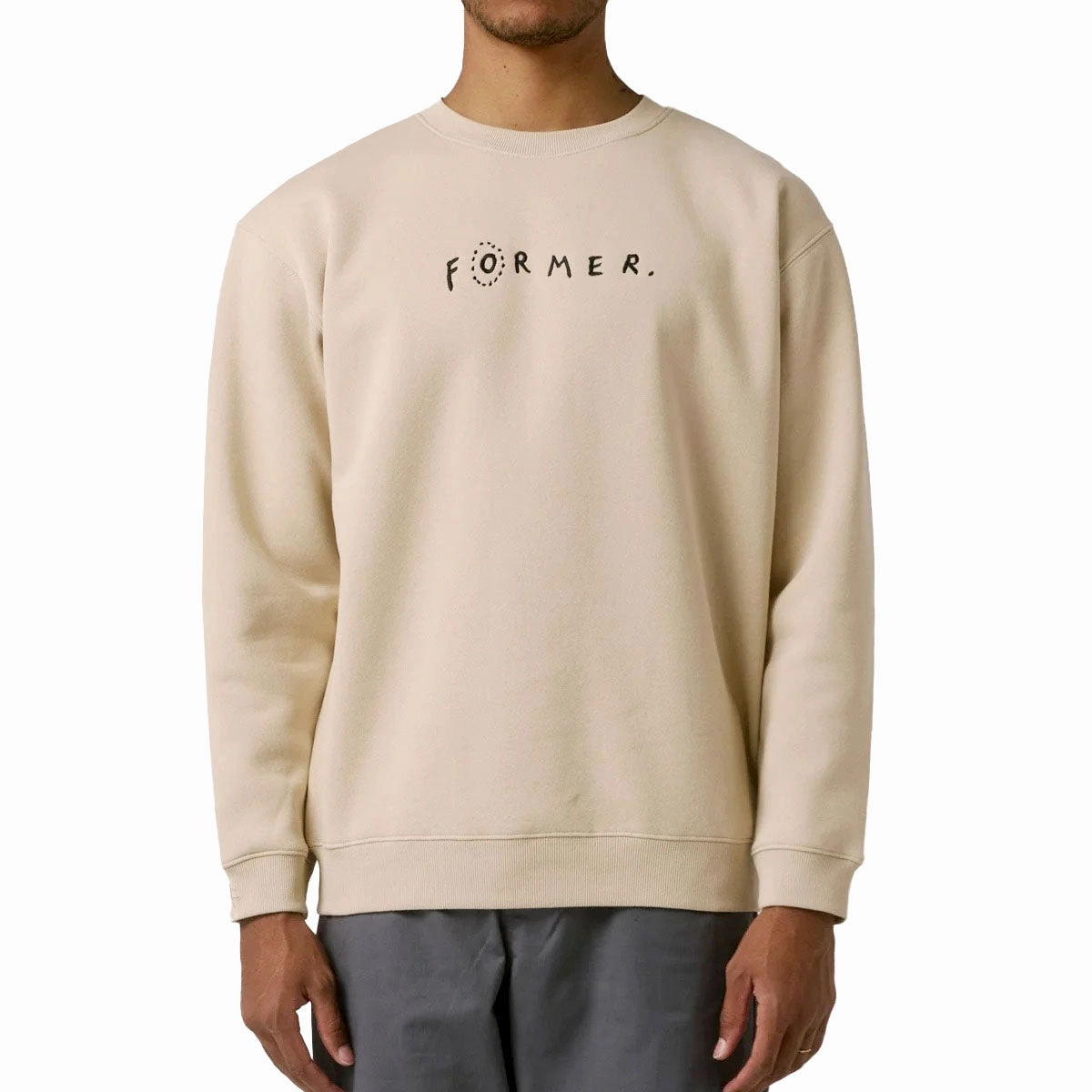 Former Skittish Crew Sweatshirt - Bone Urban Explorer Yak like