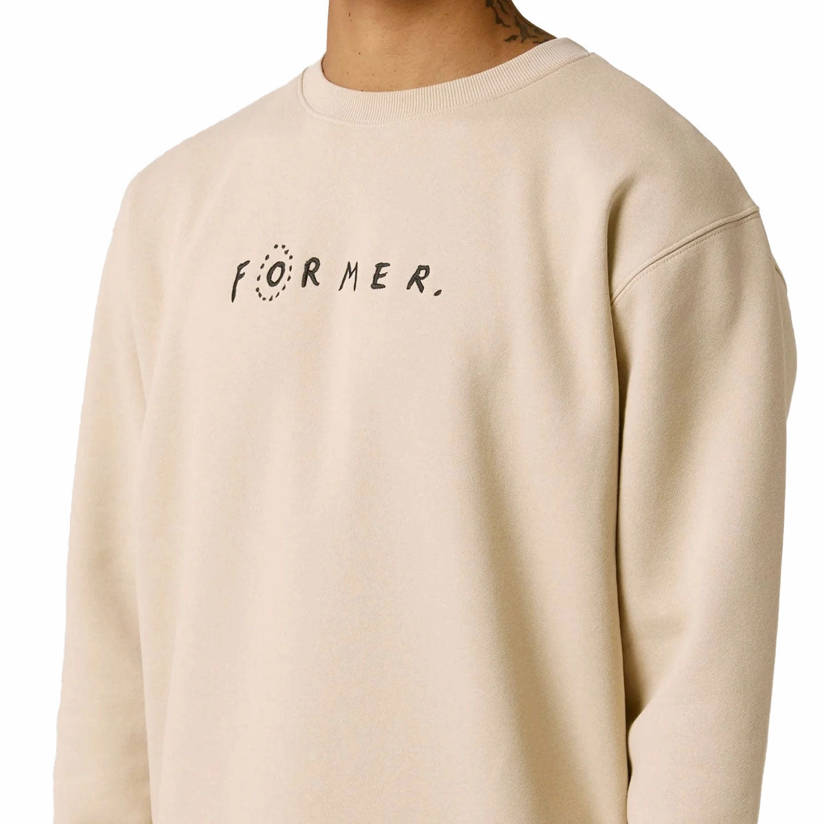 Former Skittish Crew Sweatshirt - Bone Home Office Attire
