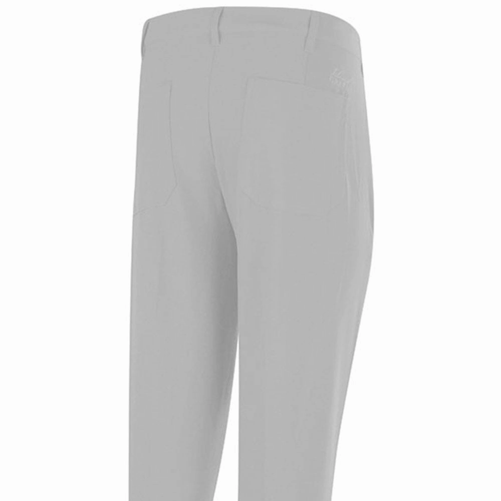 Island Green Tour Tapered Stretch Trousers - Light Grey Compact Fit
