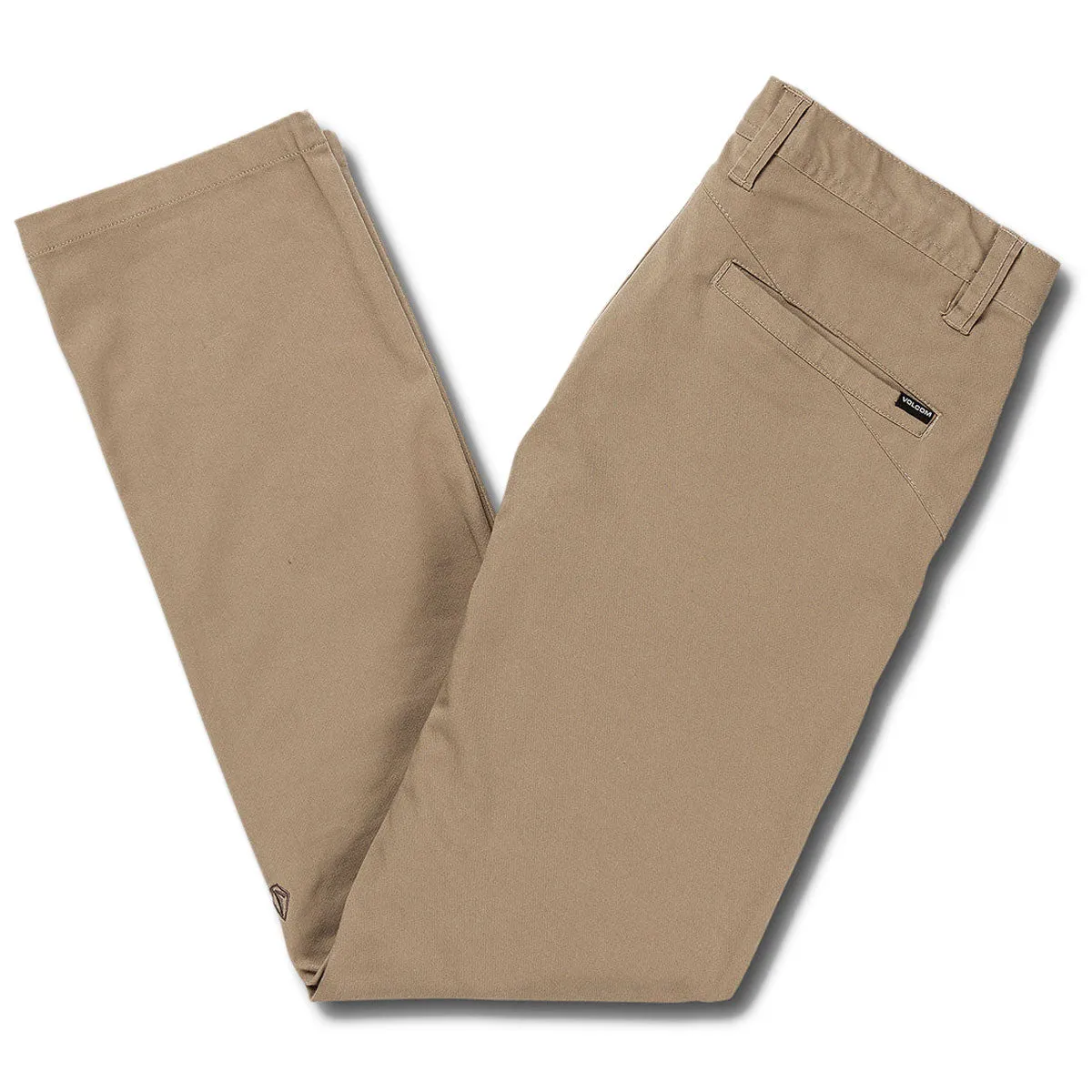 Volcom Frickn Modern Stretch Pants - Khaki Functional Comfort Wear Quick Dry Fabric