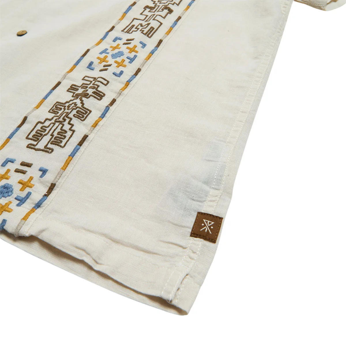 Multi Pocket Utility Spring Collection Roark Gonzo Camp Shirt - Ivory
